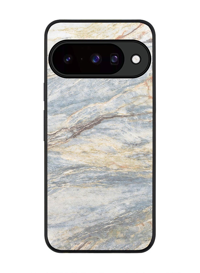 Stylizedd For Google Pixel 10 Case,Slim fit Camera Protection, Shockproof Thin Phone cover  - Marble Print Grey Classic